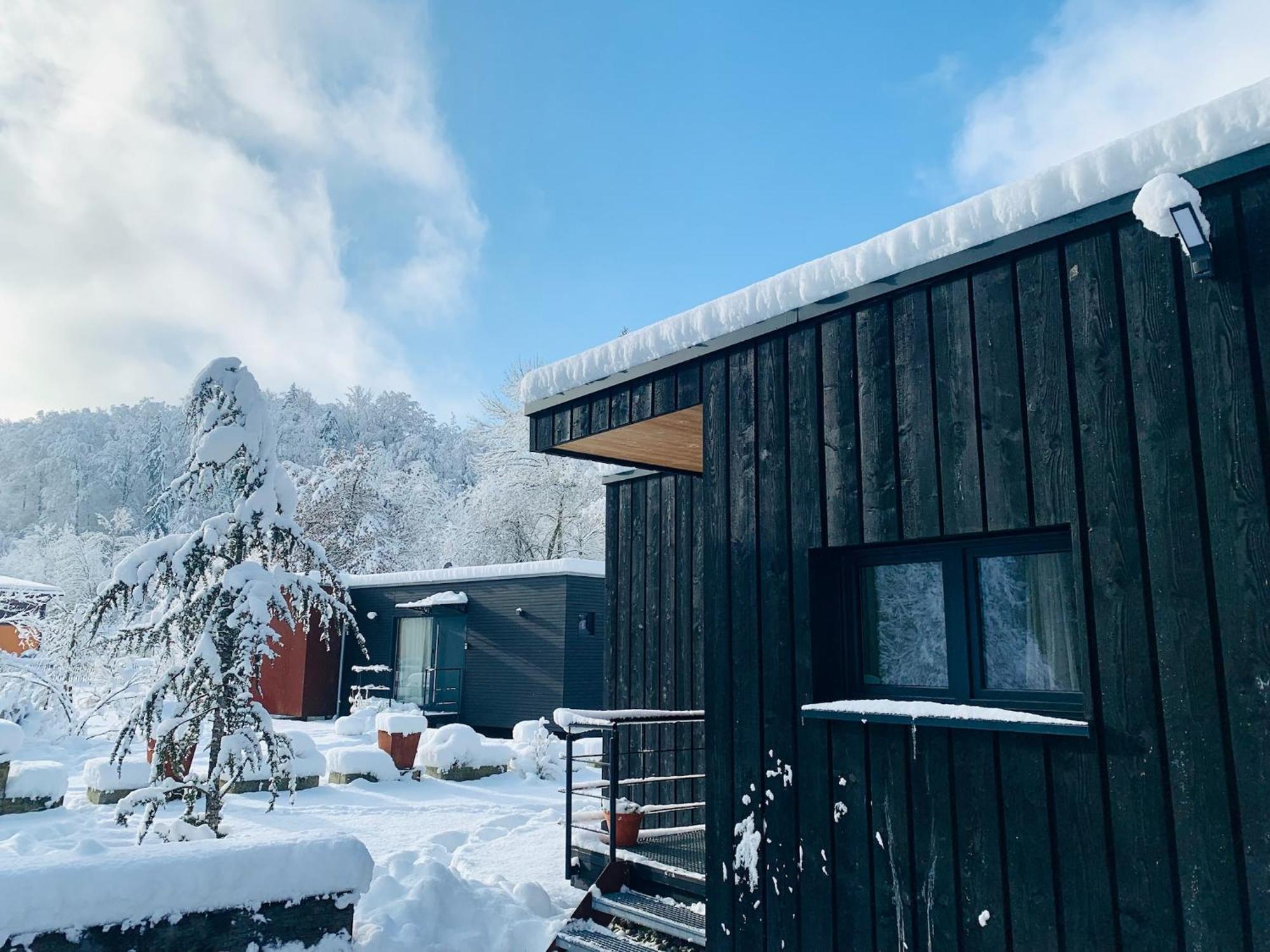 Hjem - Tiny Homes Direkt Am Wald Zwischen Allgaeu & Bodensee Bergatreute Exterior foto
